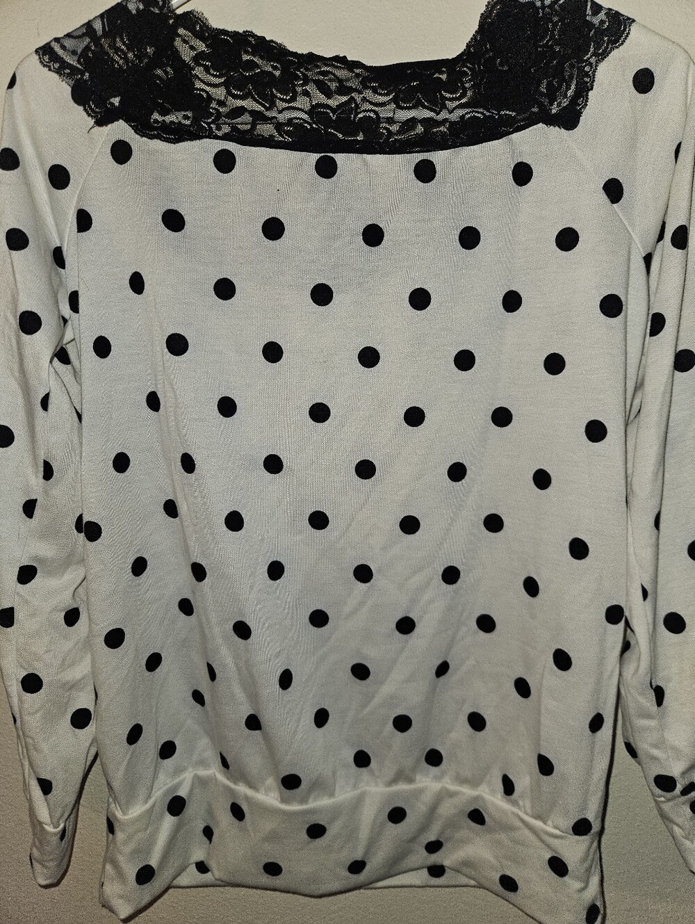 Agnes & Dora Womans Long Sleeve Polka Dot Top Size S - Picture 10 of 12